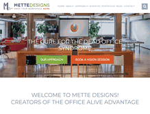 Tablet Screenshot of mettedesigns.com
